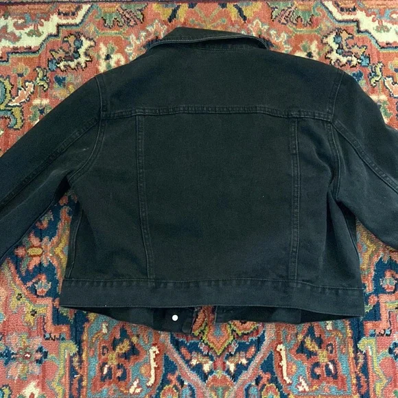 GUESS JEANS CROPPED JEAN JACKET LARGE - Picture 5 of 5